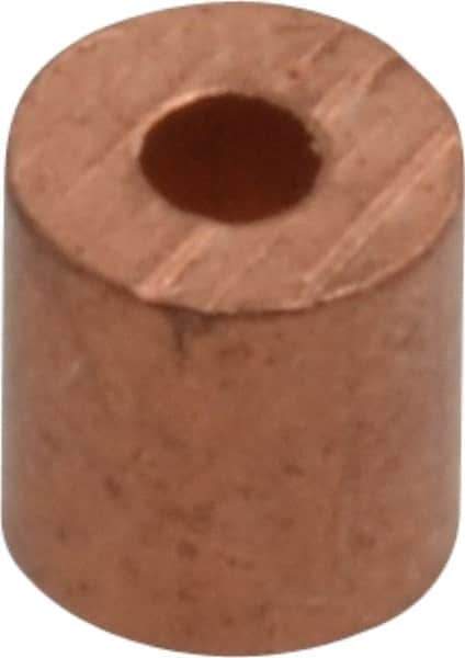 Value Collection - 1/16" Round Stop Compression Sleeve - Copper - Eagle Tool & Supply