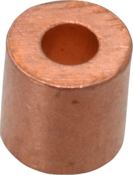 Value Collection - 1/8" Round Stop Compression Sleeve - Copper - Eagle Tool & Supply