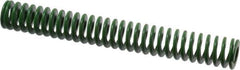 Associated Spring Raymond - 20mm Hole Diam, 10mm Rod Diam, 152mm Free Length, Green Die Spring - 457.5 N Max Deflection, 61mm Max Deflection, Light Duty, Chromium Alloy Steel - Eagle Tool & Supply