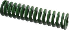 Associated Spring Raymond - 32mm Hole Diam, 16mm Rod Diam, 5" Free Length, Green Die Spring - 1275 N Max Deflection, 51mm Max Deflection, Light Duty, Chromium Alloy Steel - Eagle Tool & Supply