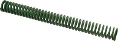 Associated Spring Raymond - 32mm Hole Diam, 16mm Rod Diam, 12" Free Length, Green Die Spring - 1256.6 N Max Deflection, 122mm Max Deflection, Light Duty, Chromium Alloy Steel - Eagle Tool & Supply