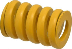 Associated Spring Raymond - 50mm Hole Diam, 25mm Rod Diam, 3-1/2" Free Length, Yellow Die Spring - 10868 N Max Deflection, 19mm Max Deflection, Extra Strong, Chromium Alloy Steel - Eagle Tool & Supply