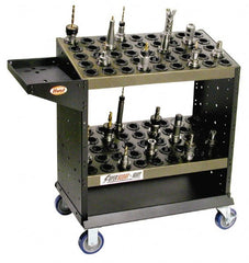 Huot - 90 Tool Capacity, 40 Taper Size SuperScoot CNC Tool Cart - Eagle Tool & Supply
