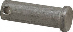 Made in USA - 1/2" Pin Diam, 1-1/2" OAL, Standard Clevis Pin - 5/32" Hole, 1-11/32" Usable Length, Uncoated Stainless Steel - Eagle Tool & Supply