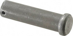 Made in USA - 3/4" Pin Diam, 2-3/4" OAL, Standard Clevis Pin - 5/32" Hole, 2-19/32" Usable Length, Uncoated Steel - Eagle Tool & Supply