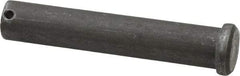 Made in USA - 3/4" Pin Diam, 4" OAL, Standard Clevis Pin - 5/32" Hole, 3-27/32" Usable Length, Uncoated Steel - Eagle Tool & Supply