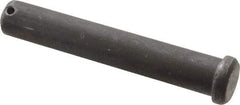 Made in USA - 3/4" Pin Diam, 4-1/2" OAL, Standard Clevis Pin - 5/32" Hole, 4-11/32" Usable Length, Uncoated Steel - Eagle Tool & Supply