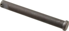 Made in USA - 3/4" Pin Diam, 6-1/2" OAL, Standard Clevis Pin - 5/32" Hole, 6-11/32" Usable Length, Uncoated Steel - Eagle Tool & Supply
