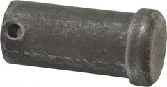 Made in USA - 1" Pin Diam, 2" OAL, Standard Clevis Pin - 13/64" Hole, 1-51/64" Usable Length, Uncoated Steel - Eagle Tool & Supply