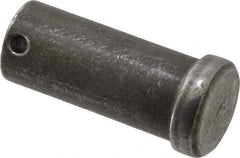 Made in USA - 1" Pin Diam, 2-1/4" OAL, Standard Clevis Pin - 13/64" Hole, 2-3/64" Usable Length, Uncoated Steel - Eagle Tool & Supply
