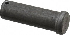Made in USA - 1" Pin Diam, 3" OAL, Standard Clevis Pin - 13/64" Hole, 2-51/64" Usable Length, Uncoated Steel - Eagle Tool & Supply