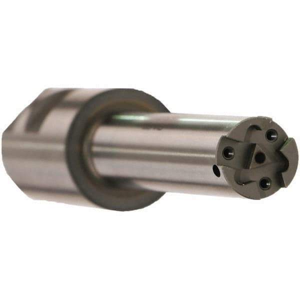 Emuge - 90mm Max Hole Depth, 32mm Shank Diam, Internal Indexable Thread Mill - 3 Inserts, 152mm OAL - Eagle Tool & Supply