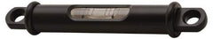 Geier & Bluhm, Inc. - 3-3/4 Inch Long, Horizontal, Brass Tubular and Pocket Level - 0.1 Inch Sensitivity, 5/8 Inch High/Diameter, Black Lacquer, 1 Vial - Eagle Tool & Supply