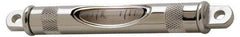 Geier & Bluhm, Inc. - 4-13/16 Inch Long, Horizontal, Brass Tubular and Pocket Level - 0.1 Inch Sensitivity, 5/8 Inch High/Diameter, Chrome, 1 Vial - Eagle Tool & Supply