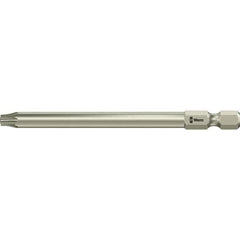 Wera - 1/4" Tamper Proof Torx Bit - 1/4" Drive, 89mm OAL - Eagle Tool & Supply