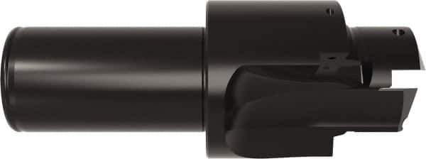 Allied Machine and Engineering - ISO 11926-1, MS 16142, SAE J1926-1 Standard, 1-5/8-12, 20 Tube Dash Number, 15° Porting Angle, 1.535" Pilot Diam, 1-1/2" Shank Diam, Indexable Spade Blade Insert Porting Tool - 2 Porting Inserts, 6" Overall Length - Eagle Tool & Supply
