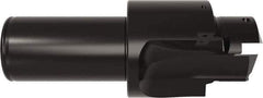 Allied Machine and Engineering - ISO 11926-1, MS 16142, SAE J1926-1 Standard, 1-5/8-12, 20 Tube Dash Number, 15° Porting Angle, 1.535" Pilot Diam, 1-1/2" Shank Diam, Indexable Spade Blade Insert Porting Tool - 2 Porting Inserts, 6" Overall Length - Eagle Tool & Supply