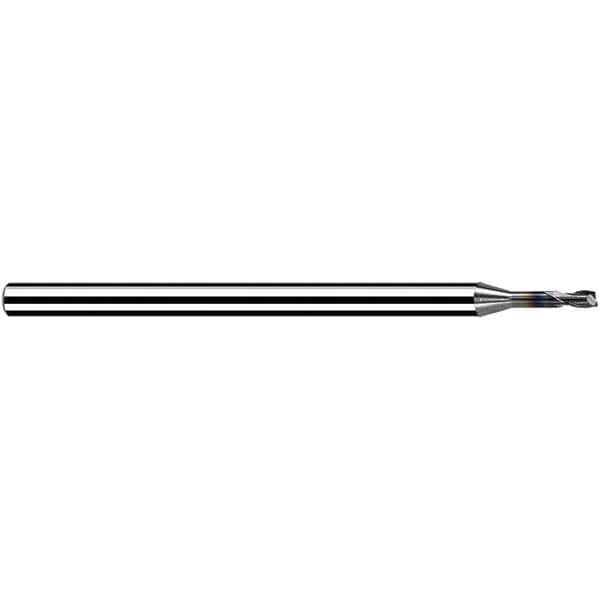 Fraisa - 0.5mm, 0.6mm LOC, 40mm OAL, 2 Flute Solid Carbide Square End Mill - Eagle Tool & Supply