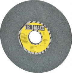 Tru-Maxx - 7" Diam x 1-1/4" Hole x 1/4" Thick, I Hardness, 60 Grit Surface Grinding Wheel - Silicon Carbide, Type 1, Medium Grade, 3,600 Max RPM, Vitrified Bond, No Recess - Eagle Tool & Supply