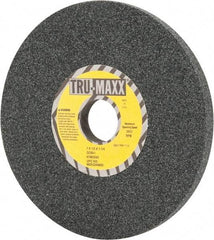 Tru-Maxx - 7" Diam x 1-1/4" Hole x 1/2" Thick, I Hardness, 60 Grit Surface Grinding Wheel - Silicon Carbide, Type 1, Medium Grade, 3,600 Max RPM, Vitrified Bond, No Recess - Eagle Tool & Supply