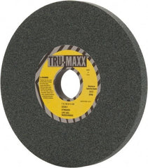 Tru-Maxx - 7" Diam x 1-1/4" Hole x 1/2" Thick, I Hardness, 80 Grit Surface Grinding Wheel - Silicon Carbide, Type 1, Medium Grade, 3,600 Max RPM, Vitrified Bond, No Recess - Eagle Tool & Supply