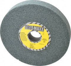 Tru-Maxx - 7" Diam x 1-1/4" Hole x 1" Thick, I Hardness, 60 Grit Surface Grinding Wheel - Silicon Carbide, Type 5, Medium Grade, 3,600 Max RPM, Vitrified Bond, One-Side Recess - Eagle Tool & Supply