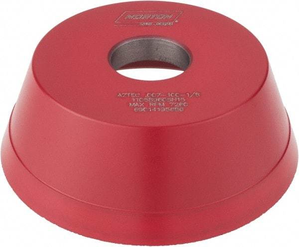 Norton - 5" Diam, 1-1/4" Hole Size, 1-3/4" Overall Thickness, 100 Grit, Type 11 Tool & Cutter Grinding Wheel - Fine Grade, CBN, Resinoid Bond - Eagle Tool & Supply