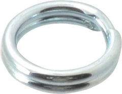 Made in USA - 0.212" ID, 0.292" OD, 0.062" Thick, Split Ring - Grade 2 Spring Steel, Zinc-Plated Finish - Eagle Tool & Supply