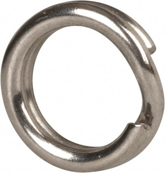 Made in USA - 0.15" ID, 0.22" OD, 0.054" Thick, Split Ring - 18-8 Stainless Steel, Natural Finish - Eagle Tool & Supply