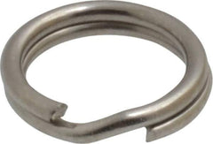 Made in USA - 0.28" ID, 0.38" OD, 0.074" Thick, Split Ring - 18-8 Stainless Steel, Natural Finish - Eagle Tool & Supply