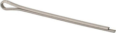 Made in USA - 1/16" Diam x 1-1/4" Long Extended Prong Cotter Pin - Grade 18-8, Uncoated, Stainless Steel - Eagle Tool & Supply