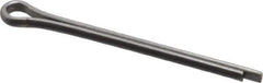 Made in USA - 3/32" Diam x 1-1/4" Long Extended Prong Cotter Pin - Grade 18-8, Uncoated, Stainless Steel - Eagle Tool & Supply