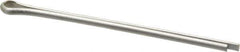 Made in USA - 3/32" Diam x 2" Long Extended Prong Cotter Pin - Grade 18-8, Uncoated, Stainless Steel - Eagle Tool & Supply