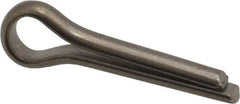 Made in USA - 1/8" Diam x 1/2" Long Extended Prong Cotter Pin - Grade 18-8, Uncoated, Stainless Steel - Eagle Tool & Supply