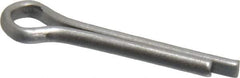 Made in USA - 1/8" Diam x 3/4" Long Extended Prong Cotter Pin - Grade 18-8, Uncoated, Stainless Steel - Eagle Tool & Supply