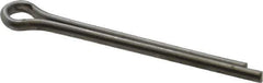 Made in USA - 1/8" Diam x 1-1/2" Long Extended Prong Cotter Pin - Grade 18-8, Uncoated, Stainless Steel - Eagle Tool & Supply