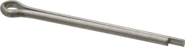 Made in USA - 1/8" Diam x 1-3/4" Long Extended Prong Cotter Pin - Grade 18-8, Uncoated, Stainless Steel - Eagle Tool & Supply