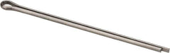 Made in USA - 1/8" Diam x 3" Long Extended Prong Cotter Pin - Grade 18-8, Uncoated, Stainless Steel - Eagle Tool & Supply