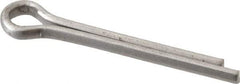 Made in USA - 5/32" Diam x 1-1/4" Long Extended Prong Cotter Pin - Grade 18-8, Uncoated, Stainless Steel - Eagle Tool & Supply