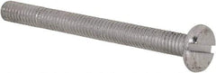Value Collection - M3x0.50, 30mm Length Under Head Slotted Drive Machine Screw - Pan Head, Grade 4.8 Steel, Zinc-Plated Finish, Without Washer - Eagle Tool & Supply