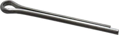 Made in USA - 3/16" Diam x 2" Long Extended Prong Cotter Pin - Grade 18-8, Uncoated, Stainless Steel - Eagle Tool & Supply