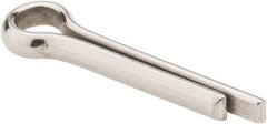 Made in USA - 1/4" Diam x 1-1/4" Long Extended Prong Cotter Pin - Grade 18-8, Uncoated, Stainless Steel - Eagle Tool & Supply