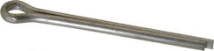 Made in USA - 1/4" Diam x 3" Long Extended Prong Cotter Pin - Grade 18-8, Uncoated, Stainless Steel - Eagle Tool & Supply
