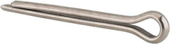 Made in USA - 5/16" Diam x 3" Long Extended Prong Cotter Pin - Grade 18-8, Uncoated, Stainless Steel - Eagle Tool & Supply