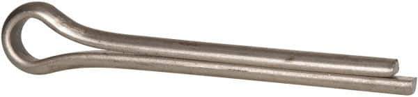 Made in USA - 3/8" Diam x 3" Long Extended Prong Cotter Pin - Grade 18-8, Uncoated, Stainless Steel - Eagle Tool & Supply