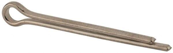 Made in USA - 3/8" Diam x 4" Long Extended Prong Cotter Pin - Grade 18-8, Uncoated, Stainless Steel - Eagle Tool & Supply