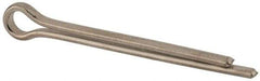 Made in USA - 3/8" Diam x 4" Long Extended Prong Cotter Pin - Grade 18-8, Uncoated, Stainless Steel - Eagle Tool & Supply