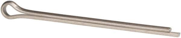Made in USA - 3/8" Diam x 6" Long Extended Prong Cotter Pin - Grade 18-8, Uncoated, Stainless Steel - Eagle Tool & Supply