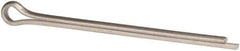 Made in USA - 3/8" Diam x 6" Long Extended Prong Cotter Pin - Grade 18-8, Uncoated, Stainless Steel - Eagle Tool & Supply