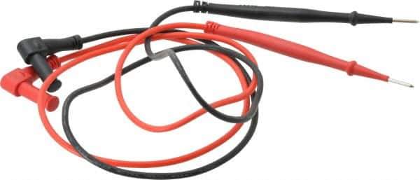 Ideal - Black/Red Electrical Test Equipment Leads - Use with Vol-Con Elite Voltage & Continuity Testers - Eagle Tool & Supply